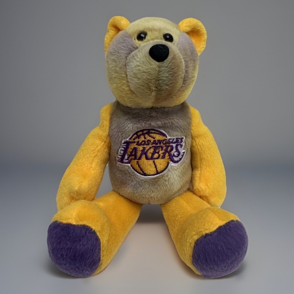 Kobe Bryant Lakers NBA 2000 Limited Treasures Beanie Bear Used  No Tags See Pics